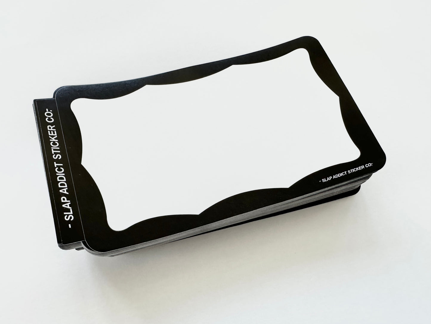 Black Border Eggshell Sticker 100 Pack
