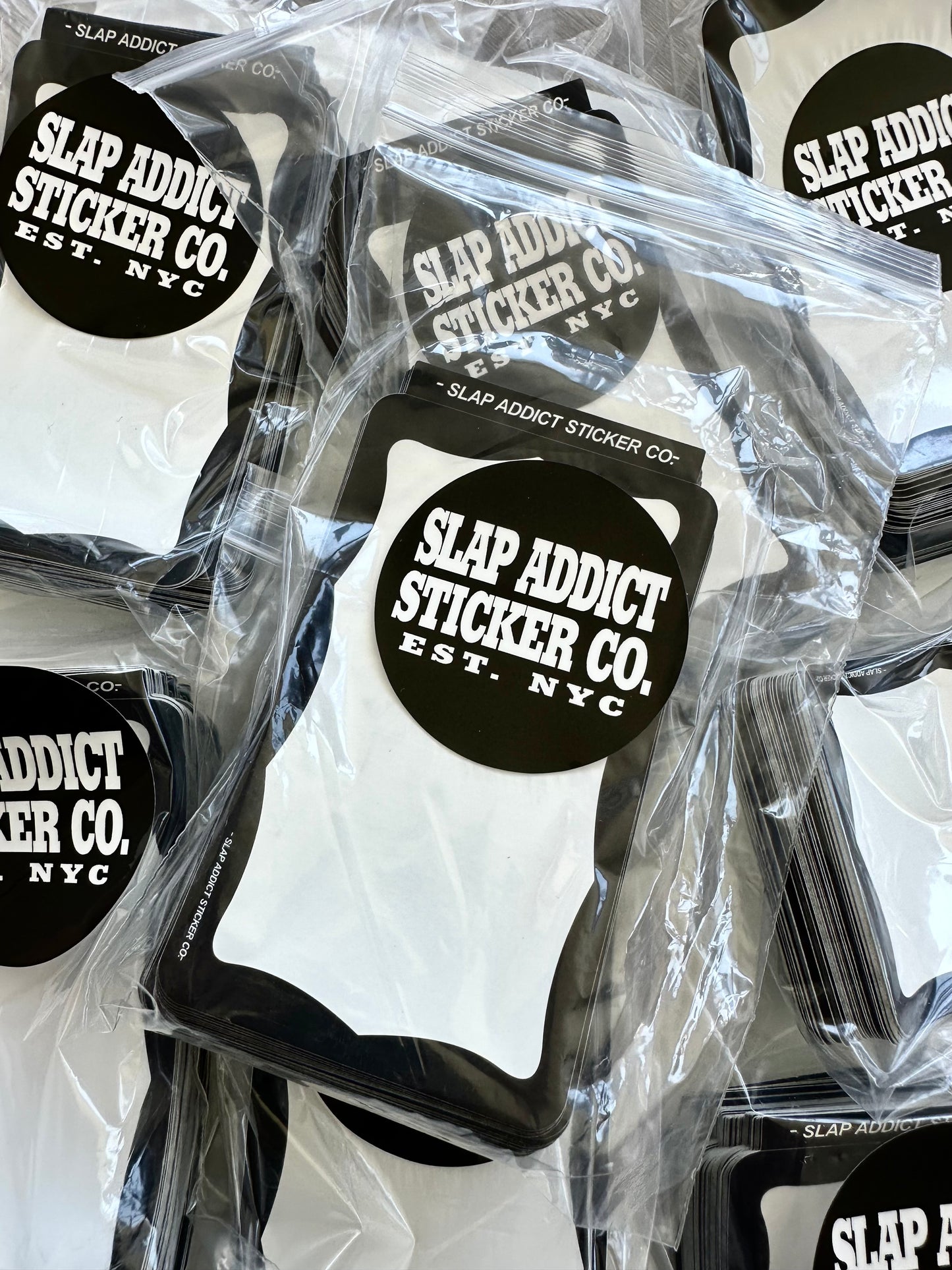 Black Border Eggshell Sticker 100 Pack